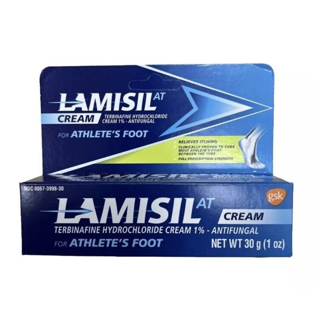 LAMISAL AT Antifungal Cream for Athletes Foot Full Strength‎ 1oz New In Box